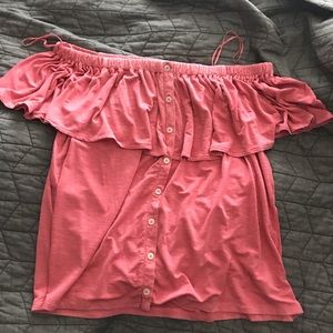 Off the shoulder soft&sexy american eagle shirt